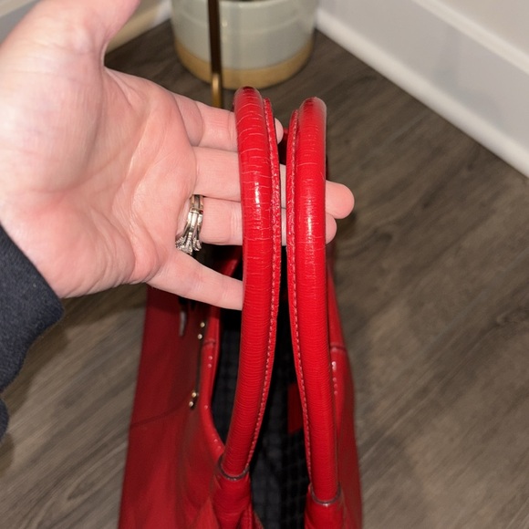 Vintage Kate Spade Red Patent Leather Shoulder Bag - Picture 11 of 11
